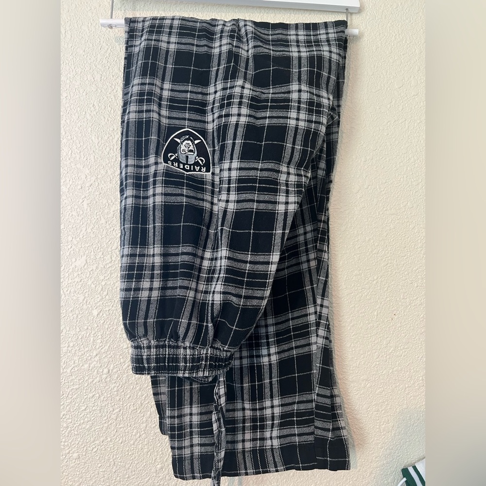oakland raiders pajamas size large vintage nfl